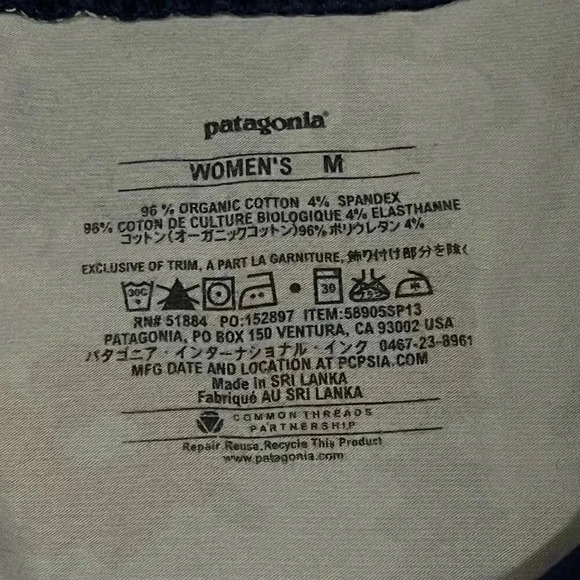 Patagonia Women's Floral Margot Casual Organic Cotton Blend Dress‎ M - Picture 6 of 6